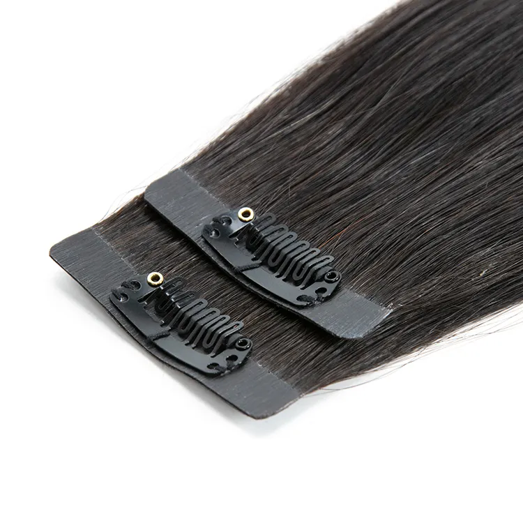 Wholesale Europe Russian Clip In Human Hair Extensions Virgin Remy Seamless Clip In Hair Extensions