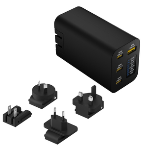 <span class=keywords><strong>Chargeur</strong></span> 280 <span class=keywords><strong>W</strong></span> USB-C et USB-A GaN compatible avec les chargeurs GaN européens, américains, australiens et britanniques - Product Image 2