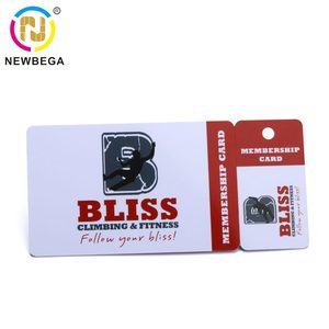 定制印刷塑料组合卡聚氯乙烯健身房会员卡条形码带二维码的钥匙标签 - Product Image 4