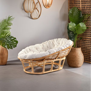 Indonesian Handmade Simple Style Living Room Furniture Relaxing Rattan Cane <b>Frame</b> <b>Sofa</b> <b>Bed</b> for Home or Villa Use - Product Image 1