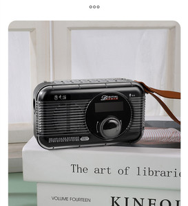 Vofull xách tay FM Receiver 1800mha BT 5.3 gọi điện thoại lưới màn hình <span class=keywords><strong>bluetooth</strong></span> loa với ánh sáng - Product Image 2