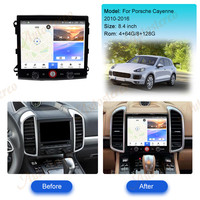 Carplay 8.4 pouces pour Porsche Cayenne 2010-2016 stéréo automatique avec Navigation GPS WIFI Mirrorlink Radio unité de tête de voiture
