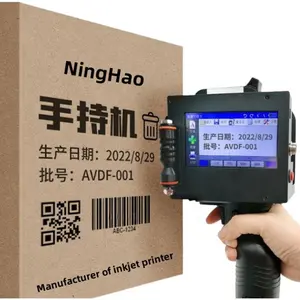 50mm Handheld Expiry Barcode Inkjet Printer Printing Date Encoder Batch Number Inkjet Carton Outer Packing Box Inkjet Gun