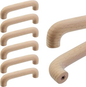 Poignées de tirage et de poussée, petites poignées de porte, poignées de tirage pour armoires en bois, poignées de porte - Product Image 2
