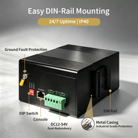 Switch Industrial Gigabit Administrado de 24 Puertos, SNMP, QoS, VLAN, Capacidad de Conmutación de 48 Gbps, Montaje en Riel DIN, Amplio Rango de Temperatura
