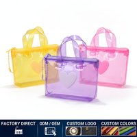 Pochette à monnaie transparente en PVC 2026, étui à rouge à lèvres et porte-clés avec dragonne, mini trousse de toilette étanche pour les voyages quotidiens