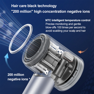 2024 yeni yükseltilmiş <span class=keywords><strong>Model</strong></span> 110000 Rpm yüksek hız fırçasız Motor Lcd saç kurutma makinesi Lcd ev negatif iyon Bldc saç kurutma makinesi fabrika - Product Image 5