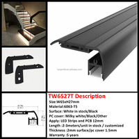 Profilés LED en alliage d'aluminium pour marches de cinéma avec services de pliage/découpe/soudage et décorations