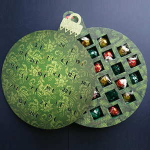 Especificaciones Buen precio Forma redonda Calendario de Adviento con 24 espacios - Product Image 1