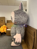 Costume de Mascotte Gonflable Labubu en Peluche, Déguisement de Lapin Gonflable pour Adultes, Personnage de Dessin Animé, Offre Spéciale
