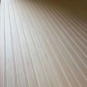 Contreplaqué rainuré en forme de W plaqué de pin de Playwood rainuré de 9mm avec le plybead de bord Shiplapped pour la décoration - Product Image 3