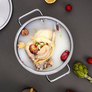 Ensemble de 7 casseroles en aluminium épaissi écologiques pour la cuisine domestique, 14-26 cm, en métal, pour soupes et plats variés - Product Image 4