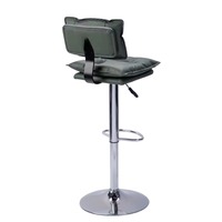 Tabouret de bar moderne en cuir minimaliste avec coussin moelleux, dossier pivotant, hauteur réglable, pour cuisine, salon, hôtel, GUANFU