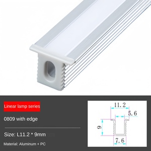 รางอลูมิเนียมรูปตัวทีสำหรับติดตั้งไฟ LED แบบเส้น ระบบรางสำหรับตกแต่งไฟในตู้  โปรไฟล์อุตสาหกรรมเคลือบผิวอะโนไดซ์ - Product Image 3