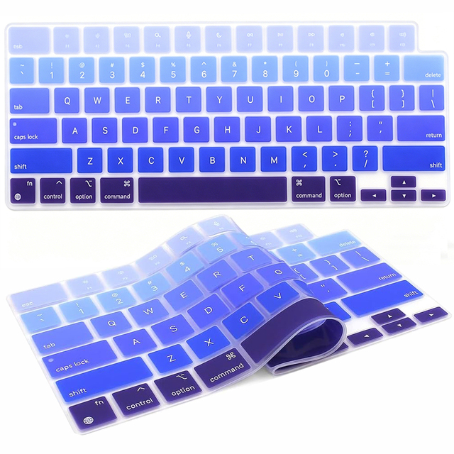 Silicone Keyboard Cover Skin for MacBook 15.3 Air A2941(M2) / A3114(M3) / A3241(M4) 2023/2024/2025 US Layout Protector