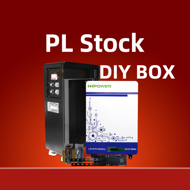 HHPOWER DIY Lifepo4 Battery Box Kit 16S 51.2V 280AH-330AH Metal Case with JK BMS Wifi & LCD Display