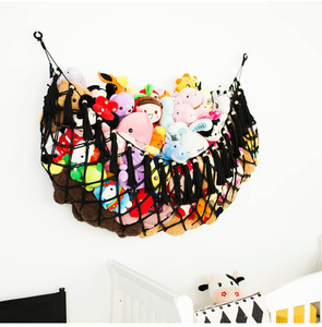 Gabled tường treo đồ chơi Net phòng trẻ em Đồ chơi lưu trữ túi dệt đồ chơi sang trọng võng Net - Product Image 3