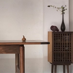 Nuevo Gabinete de Tinta de Madera Estilo Chino, Gabinete Pequeño de Roble Rojo con Tres Niveles y Estantes Laterales Móviles de Nogal Negro YJ YJ001 - Product Image 4