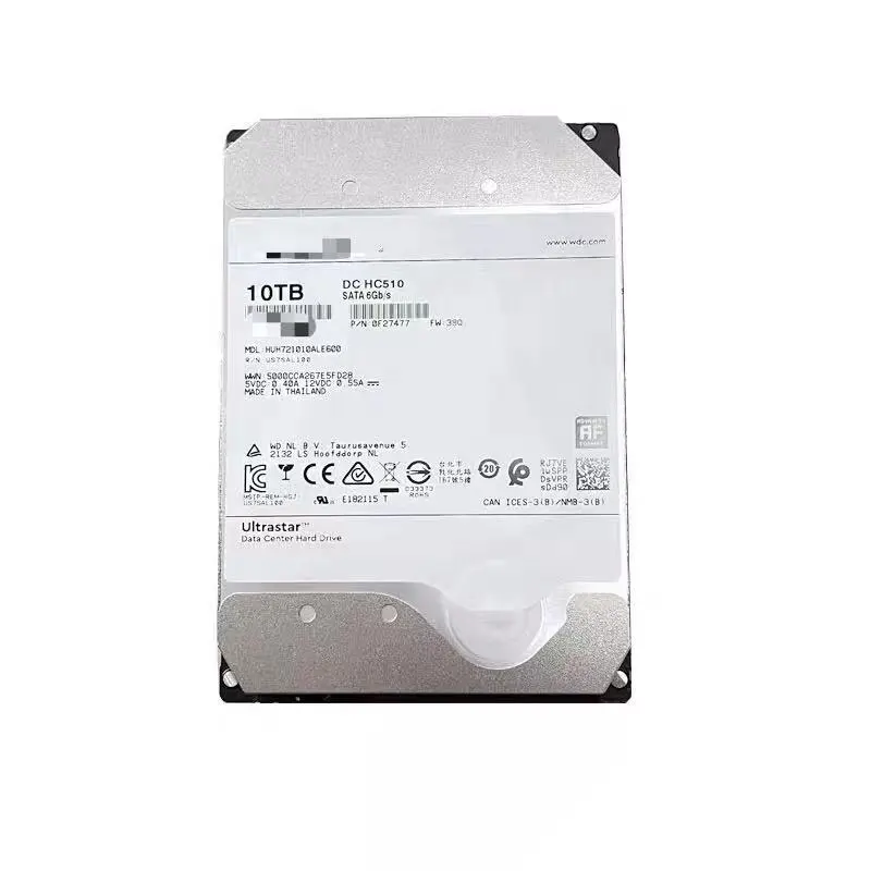 Cache/WUS721010ALE6L4/0B42266 7200 RPM SATA 6 Gb/s 512MB Cache 3.5 Inci HDD Perusahaan untuk Server