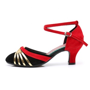 Nouveau <span class=keywords><strong>DY10</strong></span> Tout Compris Creux Bout Creux Daim Salle De Bal Dames Chaussures De Danse Latine - Product Image 3