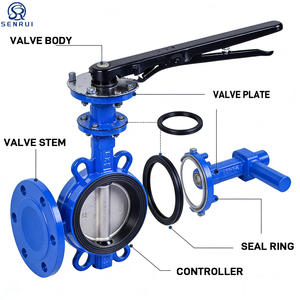 <span class=keywords><strong>DN40</strong></span> DN150 DN200 DN350 4 Zoll 8 Zoll 14 Zoll Flansch-Absperrklappen Preisliste Kugel-Eisen-Absperrklappe Met Dn80 24v Dn150 - Product Image 1