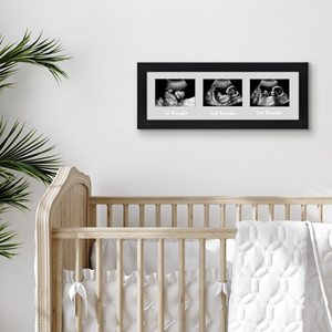 Cadre photo triple échographie 2026 pour annonce de grossesse et cadeau de baby shower pour futurs parents - Product Image 6