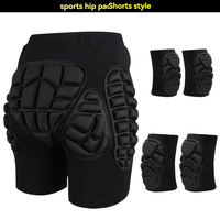Shorts de protection des hanches rembourrés, ensemble de protections pour les genoux, les coudes et les poignets, sangles réglables - Protection professionnelle pour le ski et le snowboard