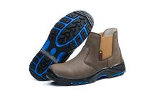 Zapatos de Seguridad Duraderos y Funcionales para Hombre, Zapatos de Trabajo para Construcción y Fábrica, Corte Medio, Invierno, Tela Elástica, Puntera de Acero, Antideslizantes