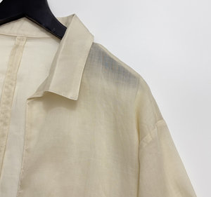 Ensemble deux pièces chic et élégant pour femme : caraco et chemise brodés en ramie tissée respirante, style vintage, ODM - Product Image 2