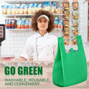 Bolsa de Compras Personalizada, Compostable, Biodegradable, de PLA y PBAT, Tipo Camiseta, para Supermercado, con Logotipo - Product Image 2