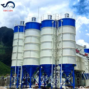 Silo de almacenamiento de polvo de 300 toneladas personalizado SDCAD/silo de cenizas volantes/silo de cemento