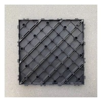 Dalles carrées modernes en composite bois-plastique, à double verrouillage, antidérapantes, lisses, étanches et écologiques pour l'extérieur