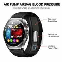 Nuevo Reloj Inteligente TK68 con Monitor de Presión Arterial y Bomba de Aire, Análisis de Salud Cardíaca ECG 2026, Rastreador de SpO2 en la Punta del Dedo, Sensor de Grado Médico