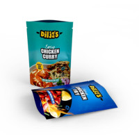 Sachets personnalisés imprimés, résistants à l'humidité et réutilisables, pour l'emballage de sushis, d'aliments pour animaux et de nouilles
