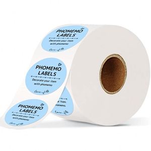 Phomemo เครื่องพิมพ์ฉลากทรงกลมขนาดเล็กสำหรับ PM-241-BT/ D520-BT/ PM-246S เครื่องพิมพ์ฉลากการจัดส่งแบบพกพา - Product Image 4