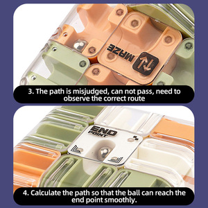 Cubo Mágico 3D <span class=keywords><strong>Laberinto</strong></span>, Juguete Antiestrés para Niños, Rompecabezas Creativo 3x3x3 <span class=keywords><strong>de</strong></span> Plástico ABS, Educativo, Unisex, 14+ - Product Image 6