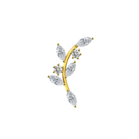 Lotus Implant F136 Titane CZ Clair, Pendentifs pour Piercings Labret et Cartilage, à Filetage Interne et Sans Filetage, Bijoux de Piercing Corporel