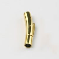 Fermoirs magnétiques en acier inoxydable pour la fabrication de bijoux et de bracelets, fermoirs magnétiques à extrémité de collier en argent et or noir