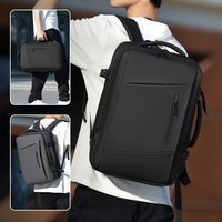Sac à dos pour ordinateur portable 15,6 pouces imperméable, antivol, résistant à l'usure, doublure en polyester, unisexe, pour les trajets quotidiens, le camping, les voyages d'affaires