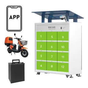 OEM/ODM kabinet pertukaran daya publik stasiun penggantian baterai untuk sepeda motor listrik