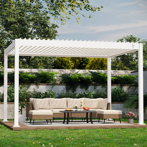Pérgola de Aluminio con Persianas Ajustables y Regulables |   Toldo Impermeable con Iluminación RGB, Diseño Moderno para Patio/Cuarto - Product Image 2