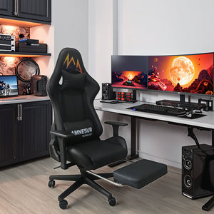 Luxury Reclining Ergonomic Synthetic Leather Swivel Racing <strong>Gaming</strong> <strong>Chair</strong> with 3-Stage Gas Lift and Adjustable Features - Product Image 1