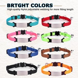 <span class=keywords><strong>Collare</strong></span> personalizzato personalizzato Pet Tag <span class=keywords><strong>con</strong></span> campana di lusso incisione Laser <span class=keywords><strong>nome</strong></span> ID Breakaway fibbia <span class=keywords><strong>cane</strong></span> gatto <span class=keywords><strong>collare</strong></span> in Nylon - Product Image 5