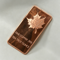 Pièce de monnaie en cuivre de 10 oz en forme de lingot de cuivre à vendre