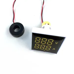 Digitale Wisselstroommeter Spanningsmeter 12-220V 110V 220V 22Mm Led-Indicatielamplicht Waarschuwingslampje