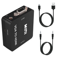 Doonjiey Adaptateur VGA vers HDTV Câble audio PS4 1080P Convertisseur mâle vers femelle pour une expérience vidéo et audio améliorée