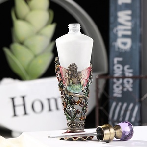 Flacon de <span class=keywords><strong>parfum</strong></span> en verre de 25 ml, design féerique en métal breveté, flacon d'huile essentielle givré, flacons d'attar rechargeables, sortie d'usine # 58968 - Product Image 2