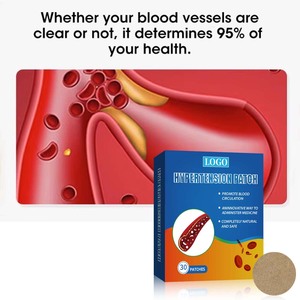 Adesivo para Gerenciamento de Hipertensão Amigável para Idosos |   Emplastro Herbal Chinês para Redução da Pressão Arterial Certificado CE Classe II Médico - Product Image 1