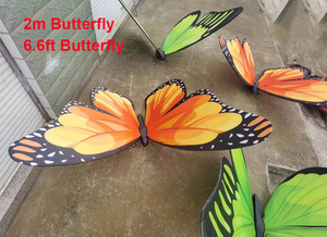 8FT 3ft 5ft 4ft ขนาด60ซม. 80ซม. 100ซม. 120ซม. 2ม. 10FT ห้างสรรพสินค้าขนาดใหญ่เทียมตกแต่งรูปผีเสื้อบินได้ - Product Image 5