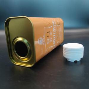 Contenitori metallici in banda stagnata quadrati da 500ml, piccoli barattoli <span class=keywords><strong>di</strong></span> latta vuoti per imballaggi alimentari/<span class=keywords><strong>olio</strong></span> per alimenti per bambini e conservazione dell'<span class=keywords><strong>olio</strong></span> d'<span class=keywords><strong>oliva</strong></span> - Product Image 3